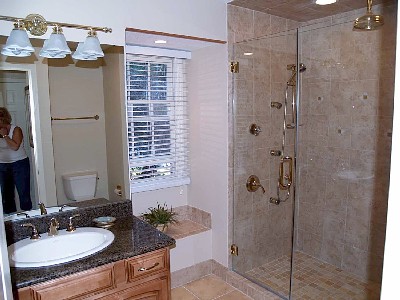Master Bath with 6' Shower and 5 Shower Heads